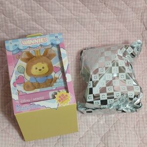 MINISO Disney Winnie the Pooh Naughty Team Plush Keychain (Adzuki Bean)